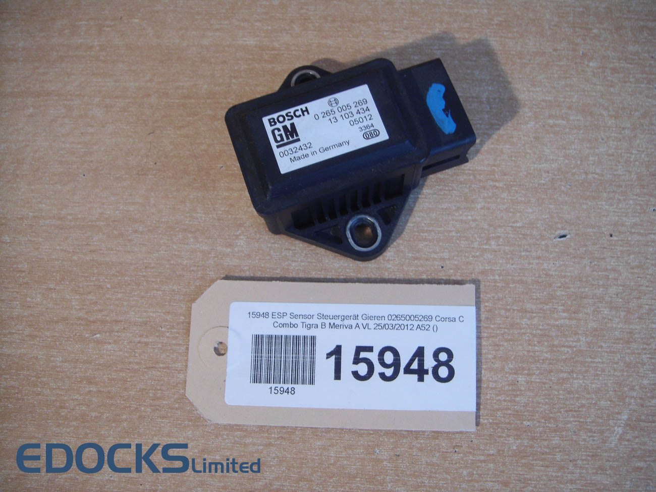 ESP Sensor Steuergerät Gieren 0265005269 Corsa C Combo Tigra B Meriva A Opel