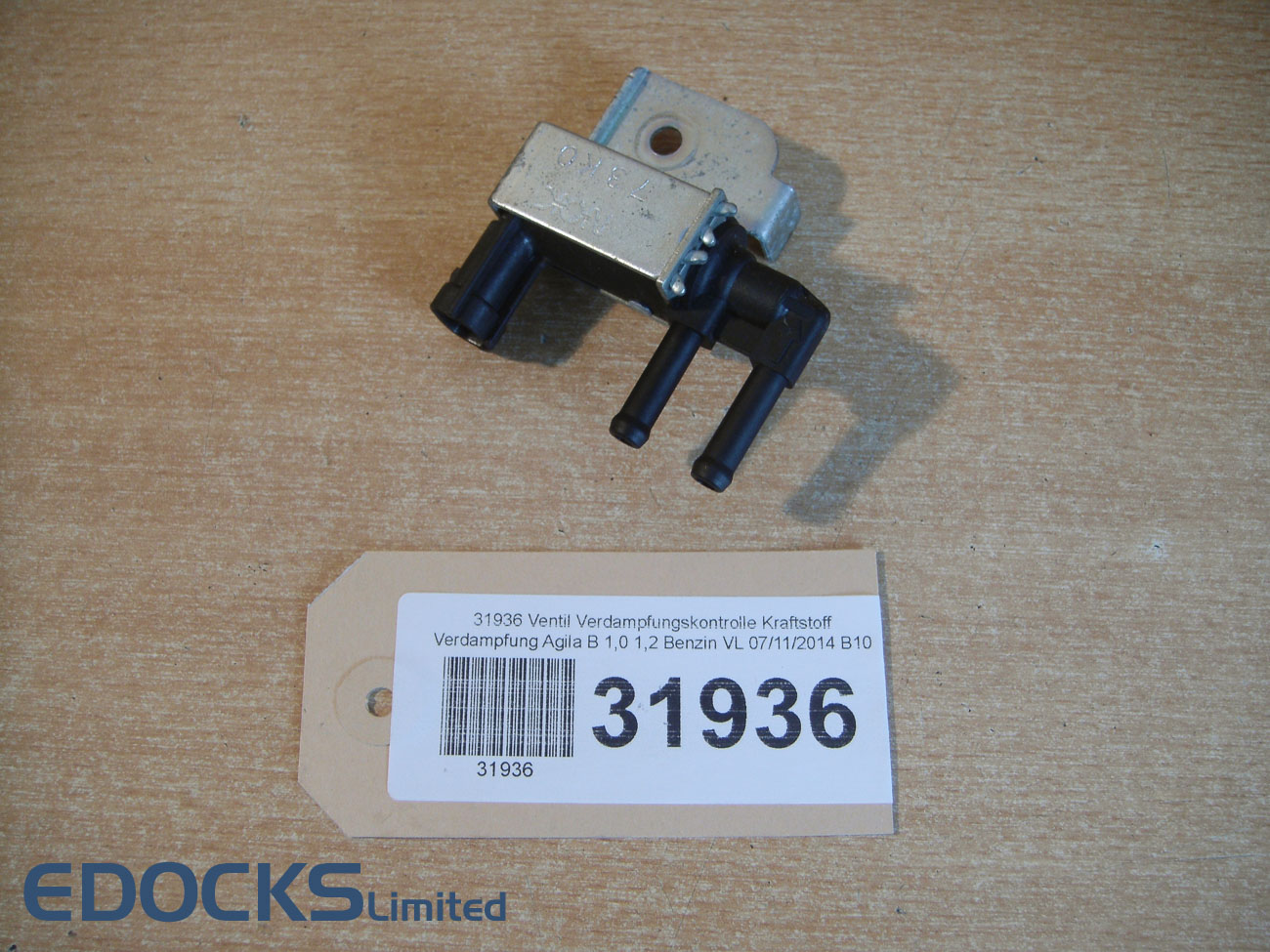 Ventil Verdampfungskontrolle Kraftstoff Verdampfung Agila B 1,0 1,2 Opel