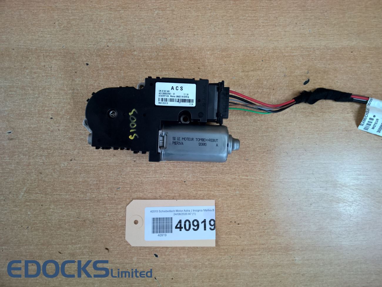 Schiebedach Motor Panorama Sonnendach Astra J Insignia Meriva B Opel