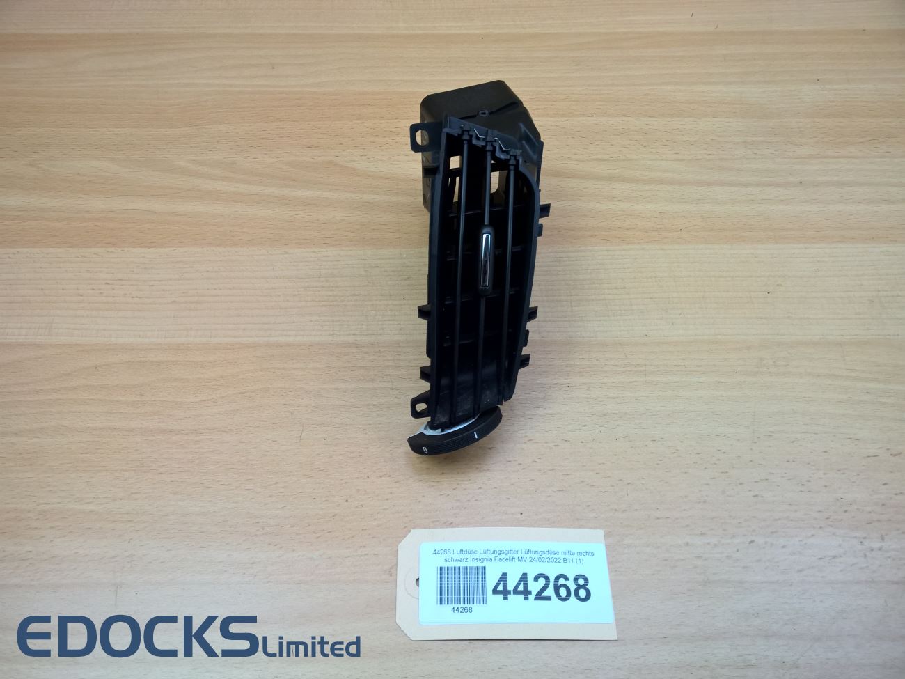 LST Lüftungsgitter Schwarz Chrom Für Corssa D - 93x93x70 Mm